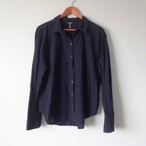 CHAPS Ralph Lauren 100% Cotton Eyelet Shirt XL